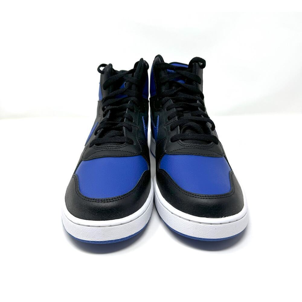 Nike Men Shoes Ebernon Mid Black/Game Royal/White 10.5 - Picture 2 of 7